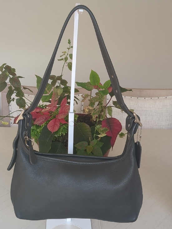 Coach Handbags - Coach Hobo Style 9059 in Charcoal grey Leather, Vintage Shoulder Bag